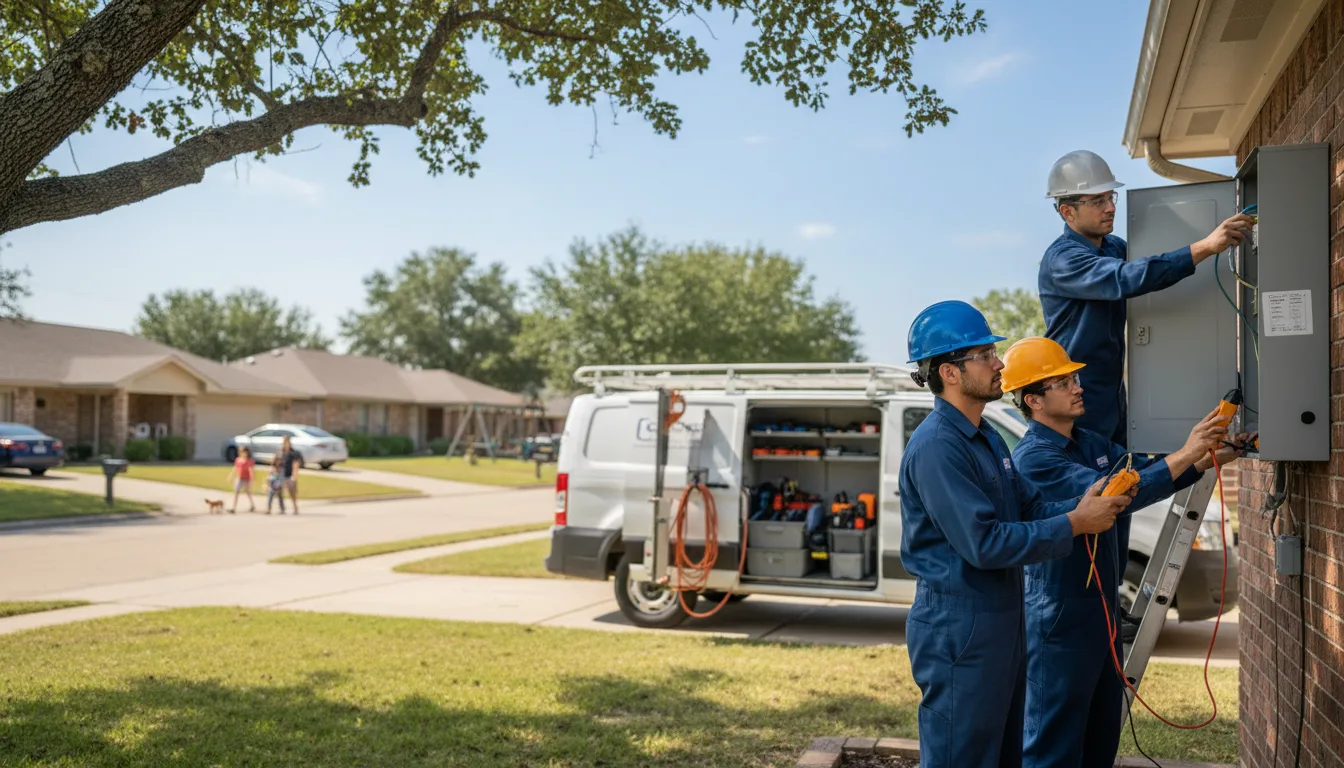 Certified electrician providing emergency electrical services in Putnam, OK